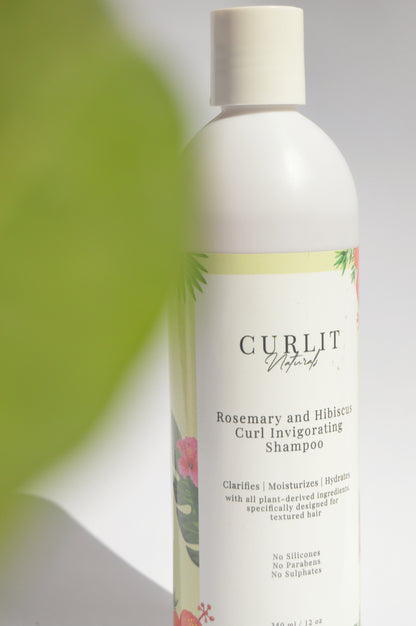 Curlit Naturals Rosemary and Hibiscus Curl invigorating shampoo